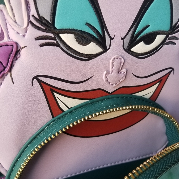 loungefly x Disney Ursula backpack + wallet - Picture 4 of 11